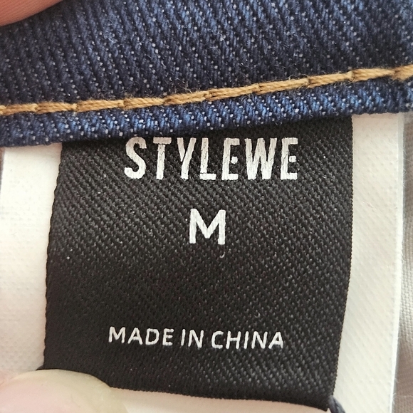 Stylewe Dime Classic Relaxed Denim Barrel Leg High Waist Jeans Medium NWT Skater - Picture 10 of 11